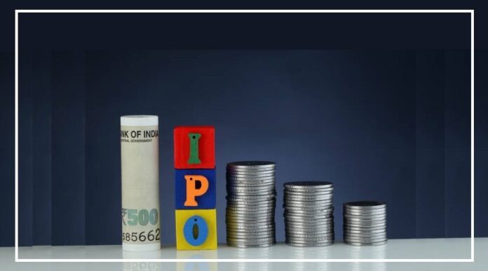 Stack of coins,Initial Public Offering -Concept of investment and money growth